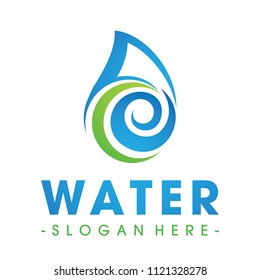 Water Spring Logo Vector Inspiration Stock Vector (Royalty Free) 1121328278