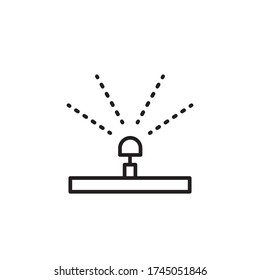 water springer icon outline design vector. isolated on white background