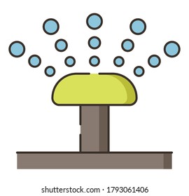 Water sprinker icon illustration flat design