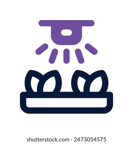 water sprinkle icon. vector dual tone icon for your website, mobile, presentation, and logo design.