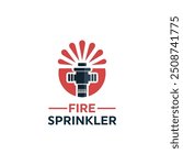 water sprinkler logo design, fire sprinkler logo design fire extinguisher, fire protection logo vector