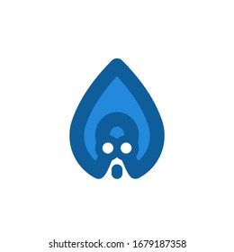 water squid icon logo outline