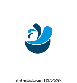 water squirt logo vector template