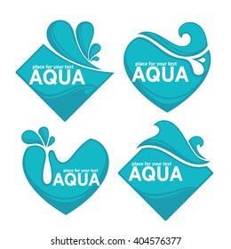 water stickers and symbols for your text