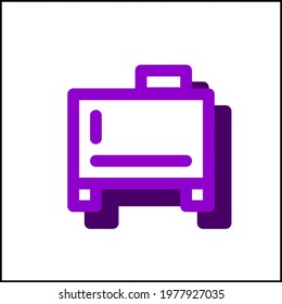 Water storage icon in flat design with purple color and drop shadow.