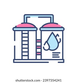 Water Storage icon in vector. Illustration