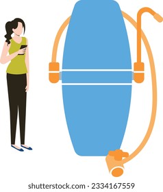 Water storage Vector Illustration that can be easily modified or edit

