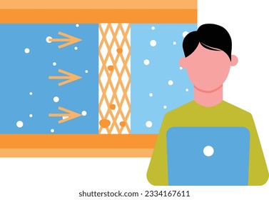 Water storage Vector Illustration that can be easily modified or edit

