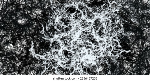 Water and storm background. Dark night landscape view during a thunderstorm.