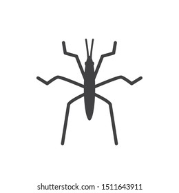 Water strider insect icon. flat simple pictogram. vector illustration