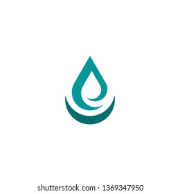 water stylized logo vector icon design 