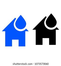 Water supply at home icon