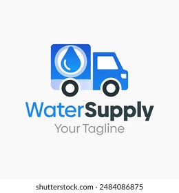 Water Supply Logo Vector Template Design. Good for Business, Startup, Agency, and Organization