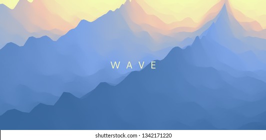 Water surface. Blue abstract background. Vector illustration for design.