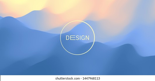 Water surface. Blue abstract background. Vector illustration for design.