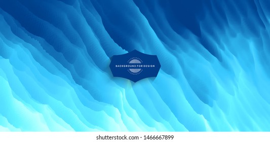 Water surface. Blue abstract background. Vector illustration for design.