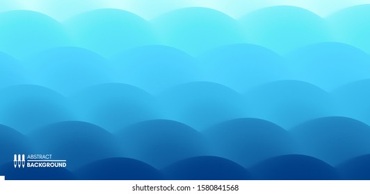 Superficie de agua. Fondo abstracto azul. Ilustración vectorial para el diseño.