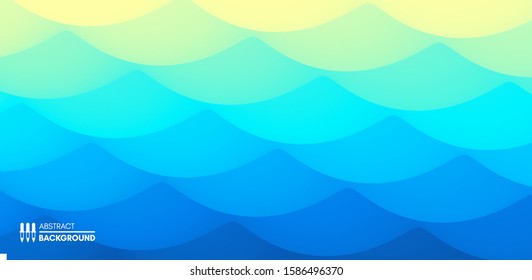 Water surface. Blue abstract background. Vector illustration for design.