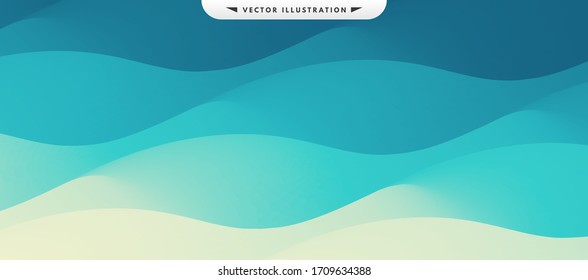 Water surface. Blue abstract background. Vector illustration for design.