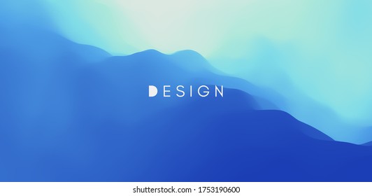 Water surface. Blue abstract background. Vector illustration for design.