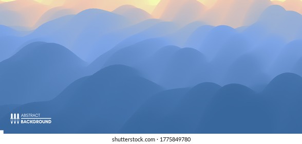 Water surface. Blue abstract background. Vector illustration for design.