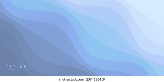 Water surface. Blue abstract background. Illustration for cover, card, postcard, interior design, decor or print.