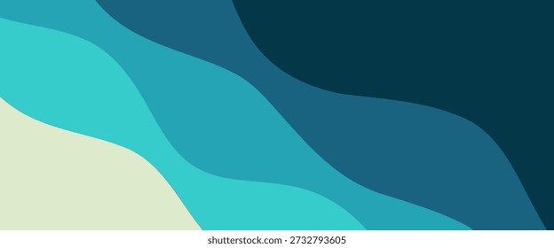 Superficie del agua. Fondo abstracto azul. Ilustración vectorial para el diseño. fondo abstracto de la onda.