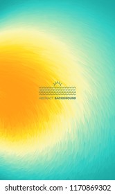 Water surface. Modern screen design for mobile app and web design. Nature background. Vector illustration.