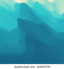 Water Surface. Nature background. Modern pattern. Vector Illustration For Your Design.
