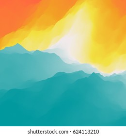 Water Surface. Nature background. Modern pattern. Vector Illustration For Your Design. 