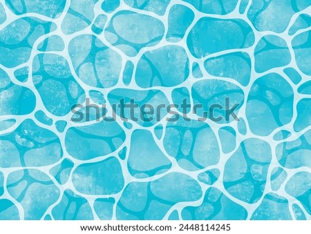 Water surface pattern watercolor painting