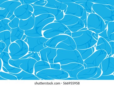 Water surface seamless pattern. Vector illustration