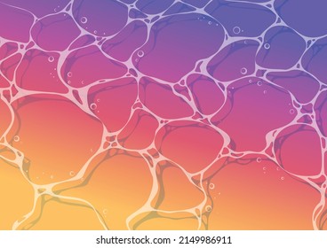 Superficie de agua al atardecer. Imagen de fondo del agua.