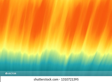 Water surface. Wave of ocean on the sandy beach. Nature background. Modern screen design for mobile app and web. Summer vector illustration. 
