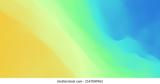 Water surface. Wave of ocean on the sandy beach. Nature background. Trendy gradients. Modern screen design with dynamic effect. Vector illustration. 