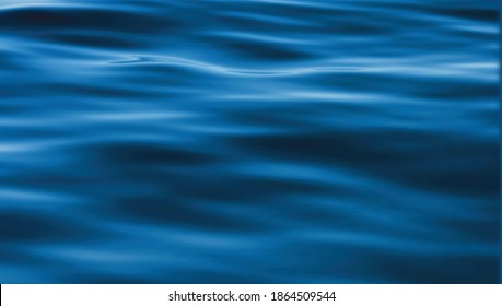 water surface with waves and ripples. vector illustration