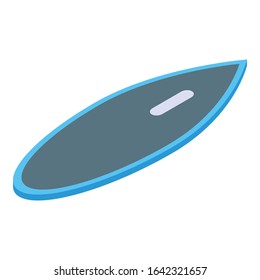 Water surfboard icon. Isometric of water surfboard vector icon for web design isolated on white background