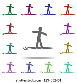 water surfing icon. Elements of Sport in multi color style icons. Simple icon for websites, web design, mobile app, info graphics