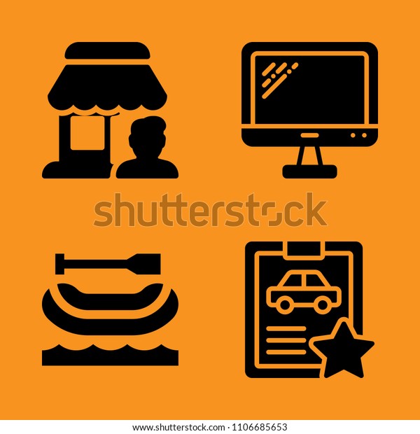 water, suspended, whitewater and
exercise icons set. Vector illustration for web and
design