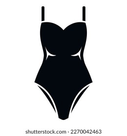 Icono de baño de agua simple vector. La piscina de agua. Deslizamiento de agua de verano