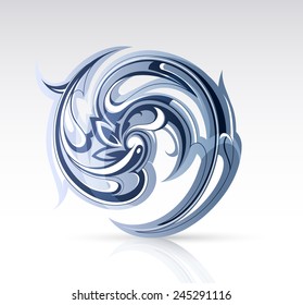 Water swirl as design element