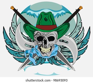 water sword skull
