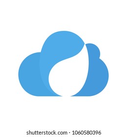 Water symbol. cloud icon. Logo. vector Eps10.
