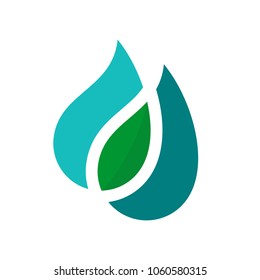 Water symbol. leaf icon. Logo. vector Eps10.