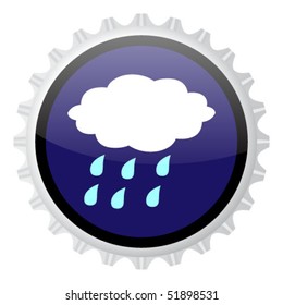 Water symbol on cap