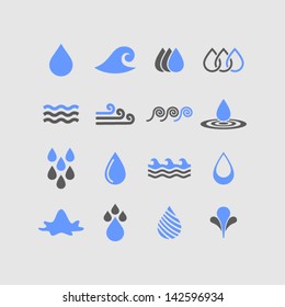 Water symbol set