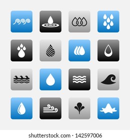 Water symbol set