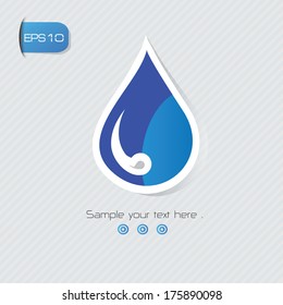Water symbol,vector