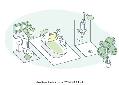 The water system in the house.
Toilets and baths for your life.