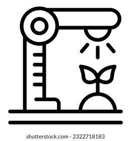 Water system icon outline vector. Garden drip. Automatic farm